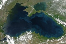 Вид из космоса на Черное море