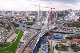 Строительство четвертого моста в Новосибирске