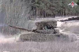 Российский танк в зоне СВО